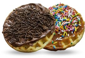 Waffles de Brigadeiro e Doce de Leite