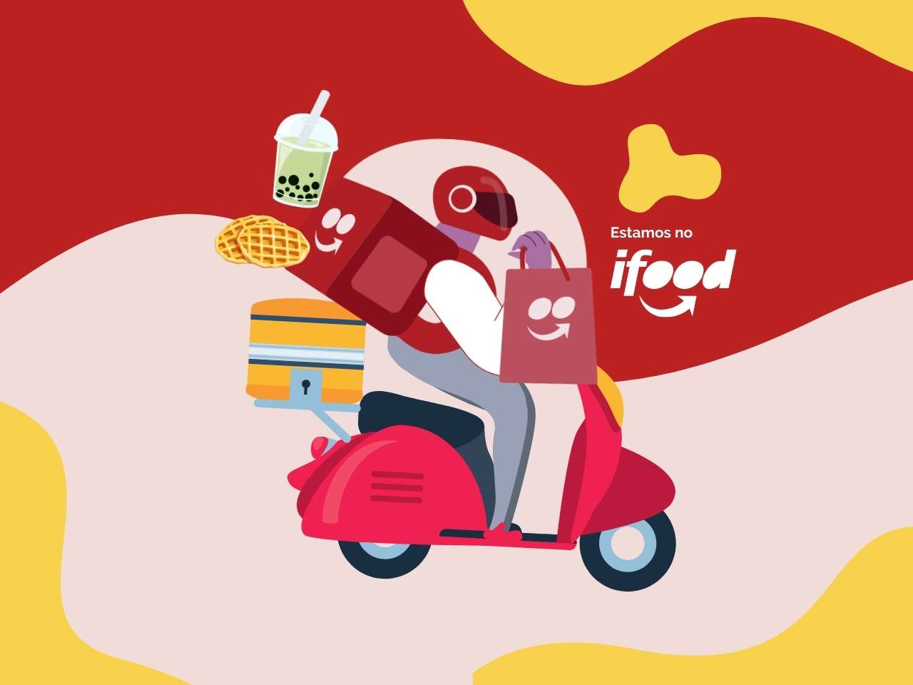 Entregas delivery: Bubble Tea, Waffles, Sodas entre outros produtos